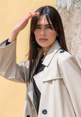 Impermeabile beige donna