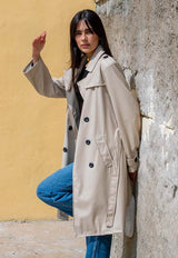 Impermeabile beige donna