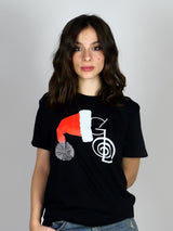 T-shirt Donna natale colore nero 100% cotone organico