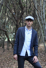 Blazer uomo Blu in tessuto jeans