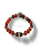 Bracciale-Elastico-da-uomo-conciondoload-anello-compostoda-perle-inpietra-naturale