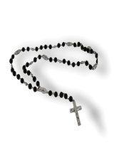 Rosario in Pietra naturale e croce di metallo