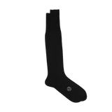 Calza-punta-tallon--rinforzata-Antracite-cotone-filo-di-scozia-bell-agio-manifatture-alghero