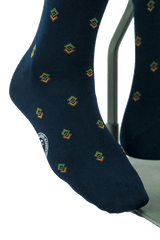 Calze lunghe elasticizzate uomo colore Blu a Rombi