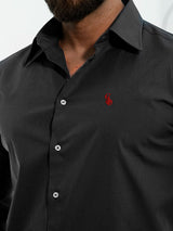 Camicia Popeline, nera