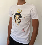 T-shirt Corona F. Mercury, Bianco, 100% Cotone