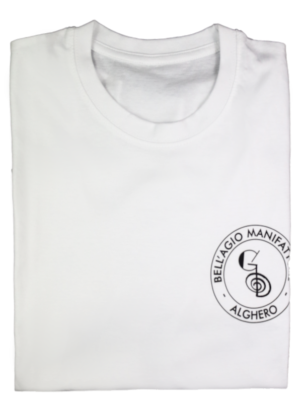 T-shirt Bell'agio Manifatture, colore bianco 100% Cotone organico