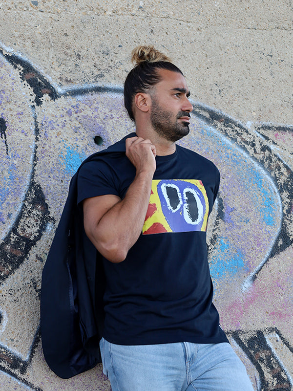 T-shirt ART, Blu, 100% Cotone Organico