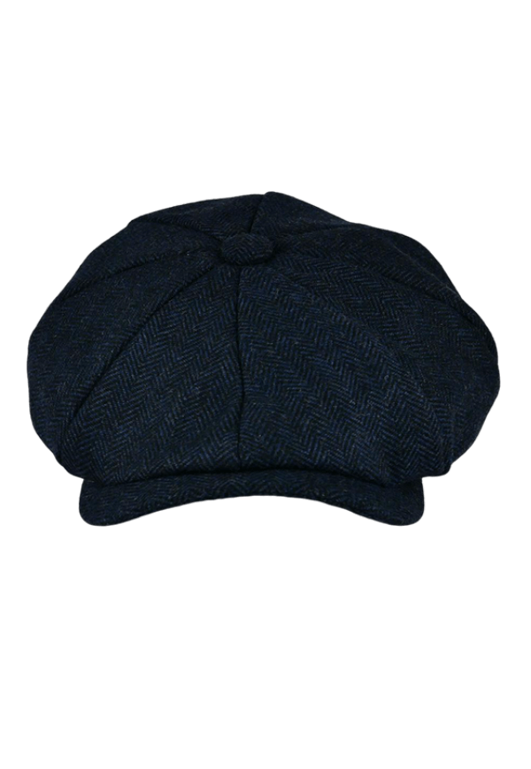 Berretto Piatto Da Uomo Stile Newsboy - Coppola Retro In Poliestere | Con Fibbia Regolabile - Foto 6