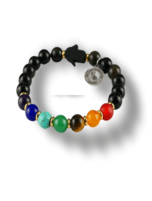 Bracciale-Elastico-da-uomo-composto-daanelli-e-perle-in-pietra-naturale-bellagio-manifatture-alghero
