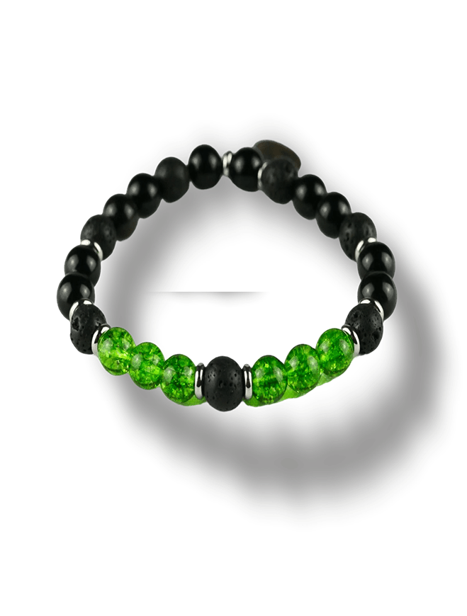 Bracciale Elastico da uomo con perle in pietra naturale