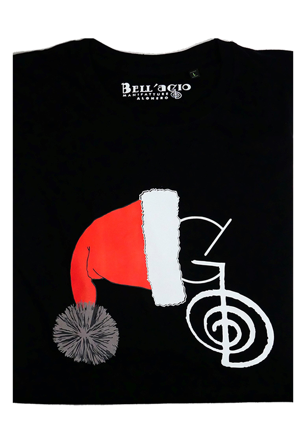 T-shirt-natale-colore-nero-100%-cotone-organico
