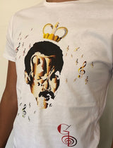 T-shirt Corona F. Mercury, Bianco, 100% Cotone
