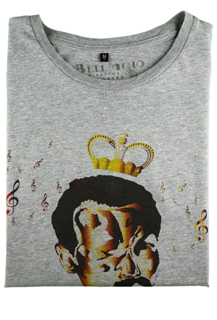T-shirt Corona F. Mercury, Grigio, 100% Cotone